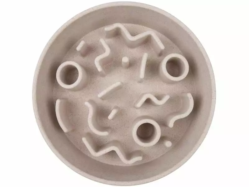 District 70 Bambusnapf Bamboo Dog Slow Feeder Ø 21 cm, Creme-Weiss 2 District 70 Bambusnapf Bamboo Dog Slow Feeder Ø 21 cm, Creme-Weiss - Image 2