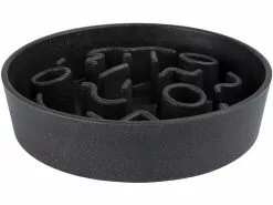 District 70 Bambusnapf Bamboo Dog Slow Feeder Ø 21 cm, Dunkel-Grau