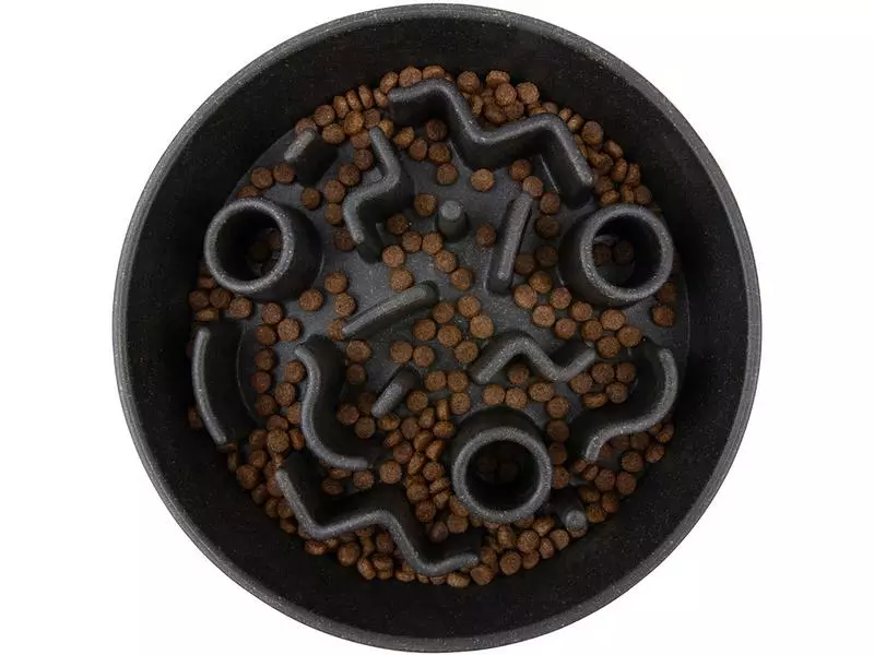 District 70 Bambusnapf Bamboo Dog Slow Feeder Ø 21 cm, Dunkel-Grau 4 District 70 Bambusnapf Bamboo Dog Slow Feeder Ø 21 cm, Dunkel-Grau - Image 4