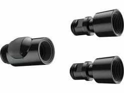 Hansgrohe Schnellkupplung-Set für Duschbrausen, Schwarz