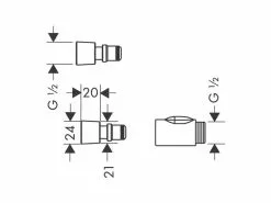 Hansgrohe Schnellkupplung-Set für Duschbrausen, Schwarz 11 Hansgrohe Schnellkupplung-Set für Duschbrausen, Schwarz -Hundewelt Verkäufe 228258795 xxl
