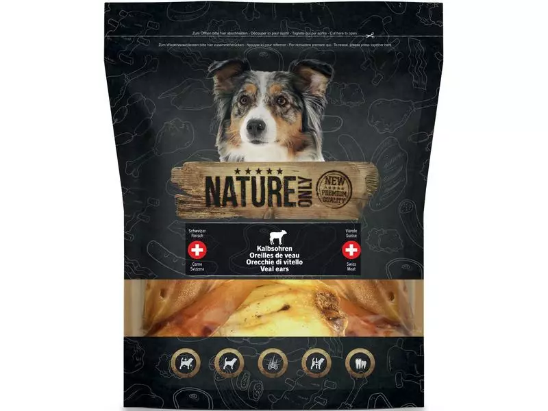 NATUREonly Kausnack Kalbsohren, 170 g 1 NATUREonly Kausnack Kalbsohren, 170 g