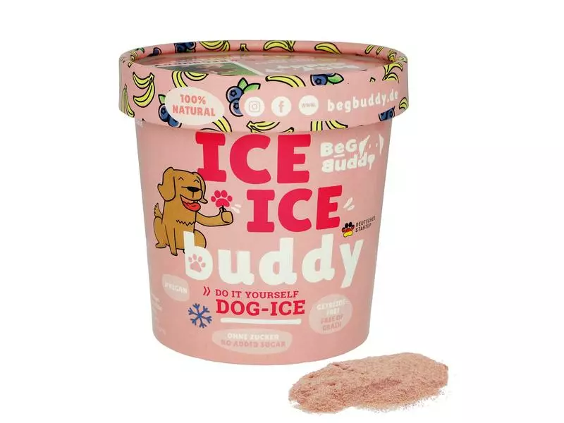 BeG Buddy Hunde-Nahrungsergänzung Eispulver mit Banane-Blaubeere, 66 g 1 BeG Buddy Hunde-Nahrungsergänzung Eispulver mit Banane-Blaubeere, 66 g