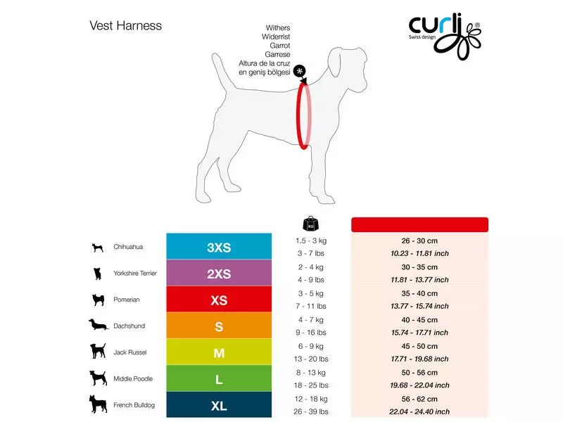 Curli Geschirr Merino XS, Rot 2 Curli Geschirr Merino XS, Rot - Image 2