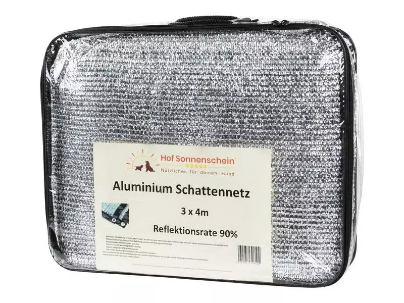 Hof Sonnenschein Aluminium Schattennetz, 3 x 4 m 1 Hof Sonnenschein Aluminium Schattennetz, 3 x 4 m