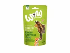 WOW Kausnack Rinderkopfhaut 350g