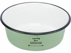 Trixie Napf Emaille/Edelstahl 0.9 l, Ø 17 cm, Grün