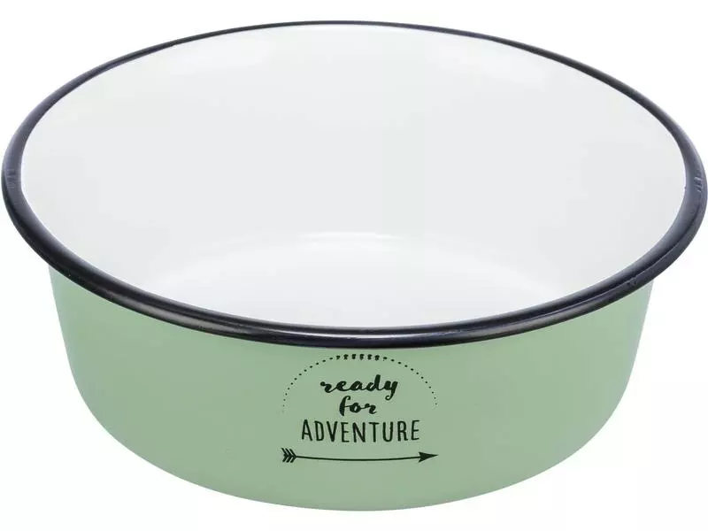 Trixie Napf Emaille/Edelstahl 0.9 l, Ø 17 cm, Grün 1 Trixie Napf Emaille/Edelstahl 0.9 l, Ø 17 cm, Grün