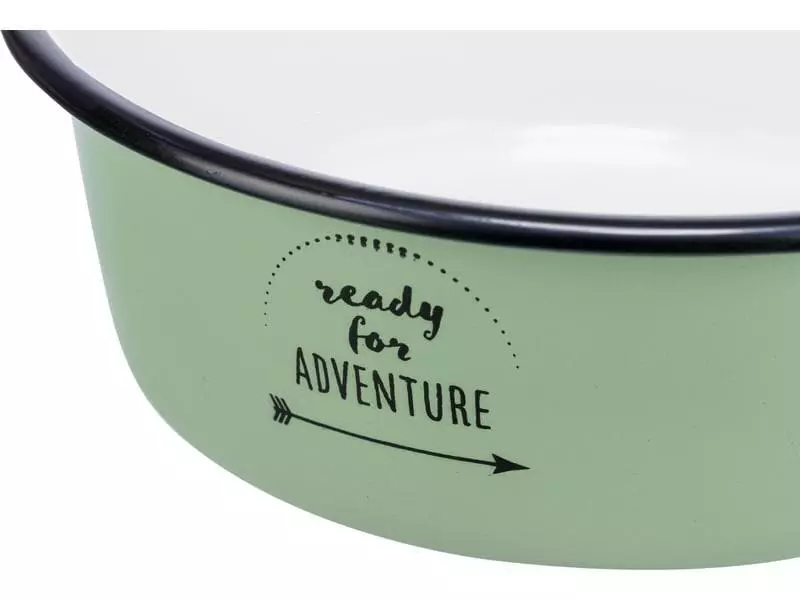 Trixie Napf Emaille/Edelstahl 0.9 l, Ø 17 cm, Grün 4 Trixie Napf Emaille/Edelstahl 0.9 l, Ø 17 cm, Grün - Image 4