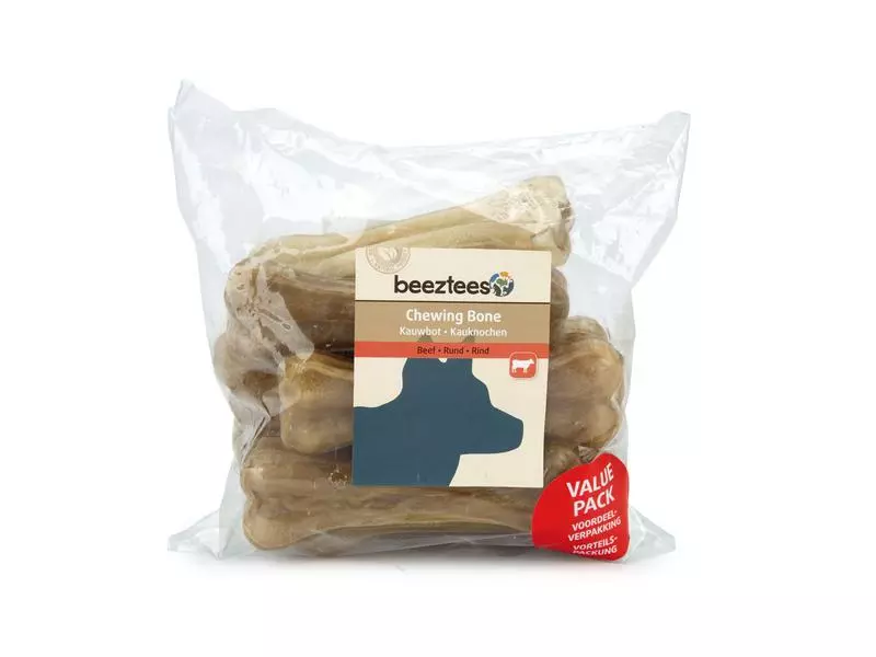 Beeztees Kauknochen Rinderhaut, 12.5 cm, 10Stk 1 Beeztees Kauknochen Rinderhaut, 12.5 cm, 10Stk