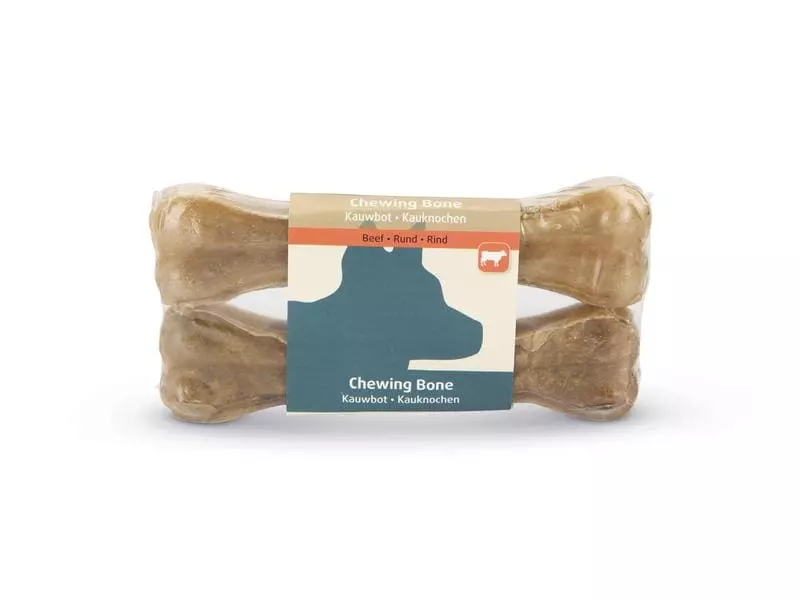Beeztees Kauknochen Rinderhaut, 16 cm, 2 Stk. 1 Beeztees Kauknochen Rinderhaut, 16 cm, 2 Stk.
