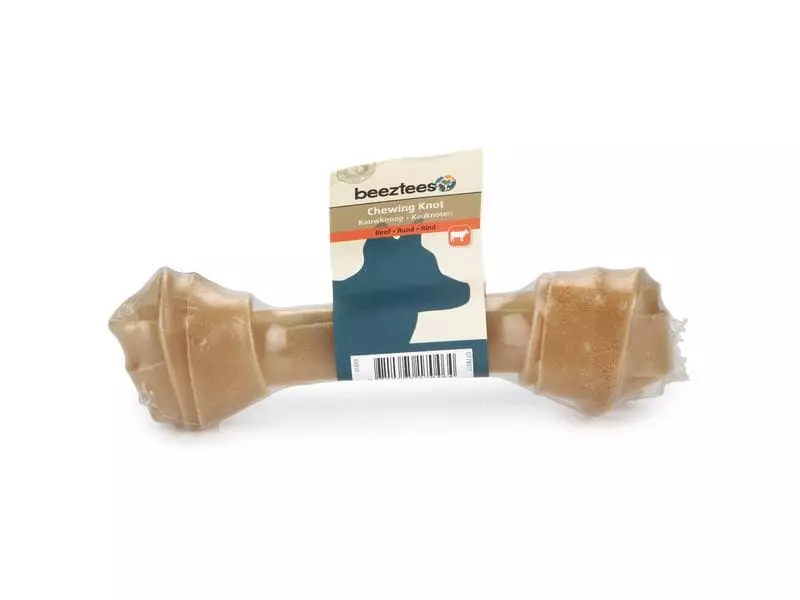Beeztees Kauknoten Rinderhaut, 19 cm, 1 Stk. 1 Beeztees Kauknoten Rinderhaut, 19 cm, 1 Stk.