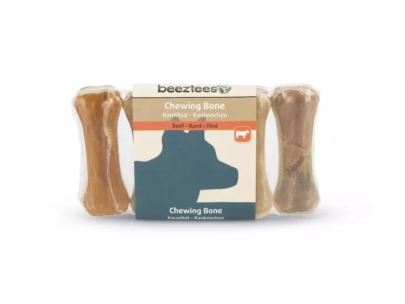 Beeztees Kauknochen Rinderhaut, 7.5 cm, 5 Stk. 1 Beeztees Kauknochen Rinderhaut, 7.5 cm, 5 Stk.