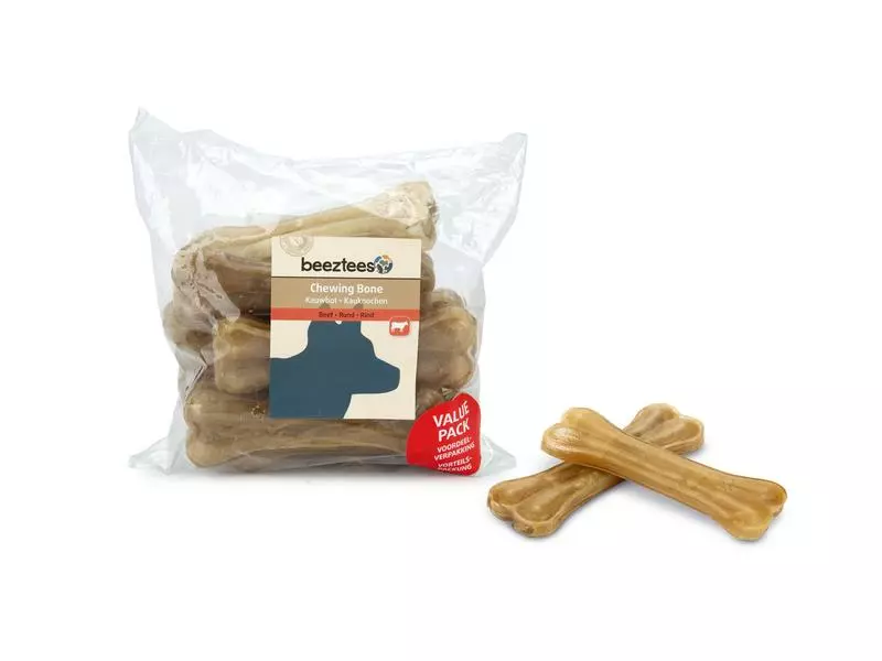 Beeztees Kauknochen Rinderhaut, 12.5 cm, 10Stk 2 Beeztees Kauknochen Rinderhaut, 12.5 cm, 10Stk - Image 2