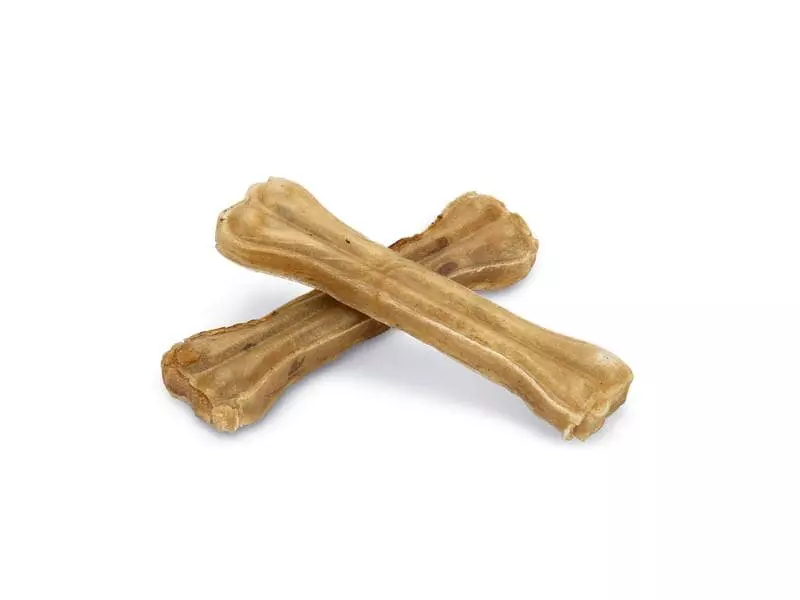 Beeztees Kauknochen Rinderhaut, 16 cm, 2 Stk. 2 Beeztees Kauknochen Rinderhaut, 16 cm, 2 Stk. - Image 2
