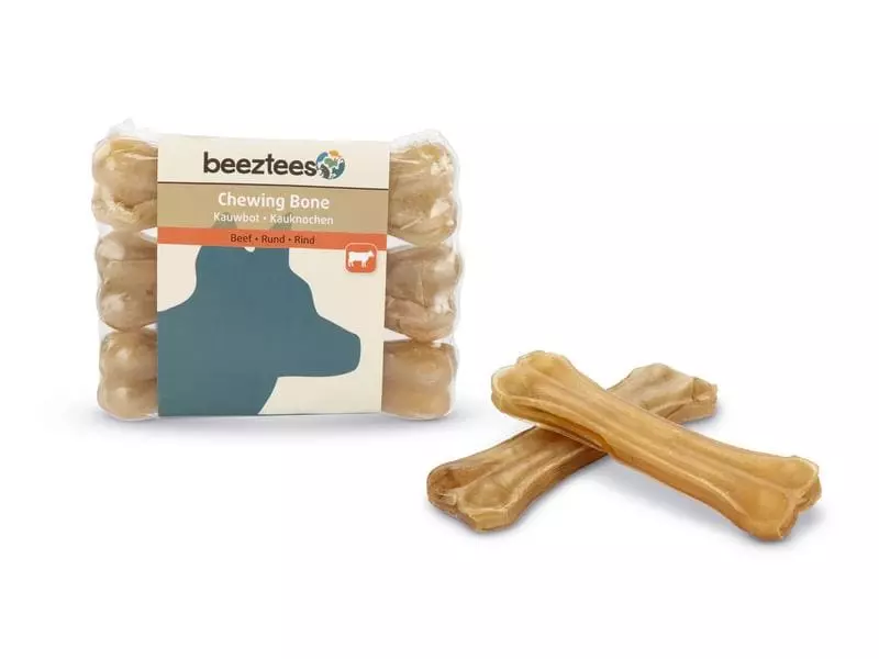 Beeztees Kauknochen Rinderhaut, 11 cm, 3 Stk. 3 Beeztees Kauknochen Rinderhaut, 11 cm, 3 Stk. - Image 3