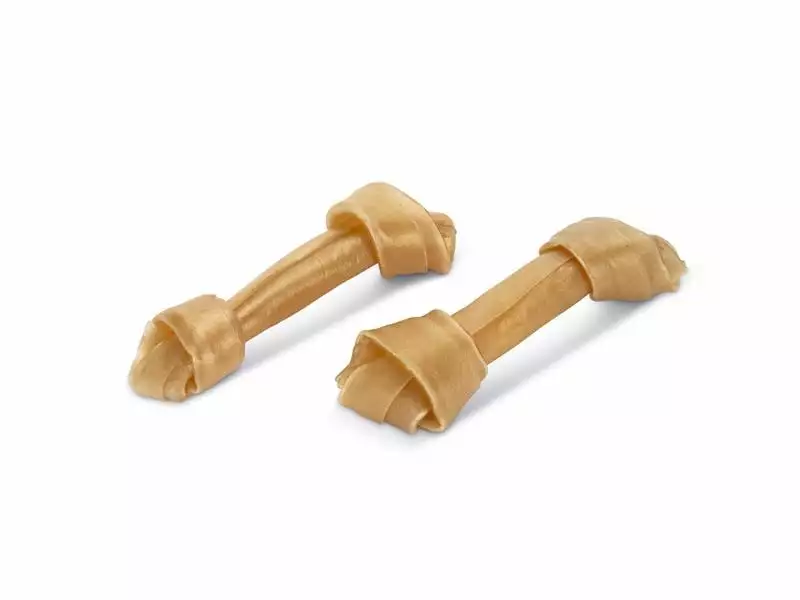 Beeztees Kauknoten Rinderhaut, 12 cm, 2 Stk. 2 Beeztees Kauknoten Rinderhaut, 12 cm, 2 Stk. - Image 2