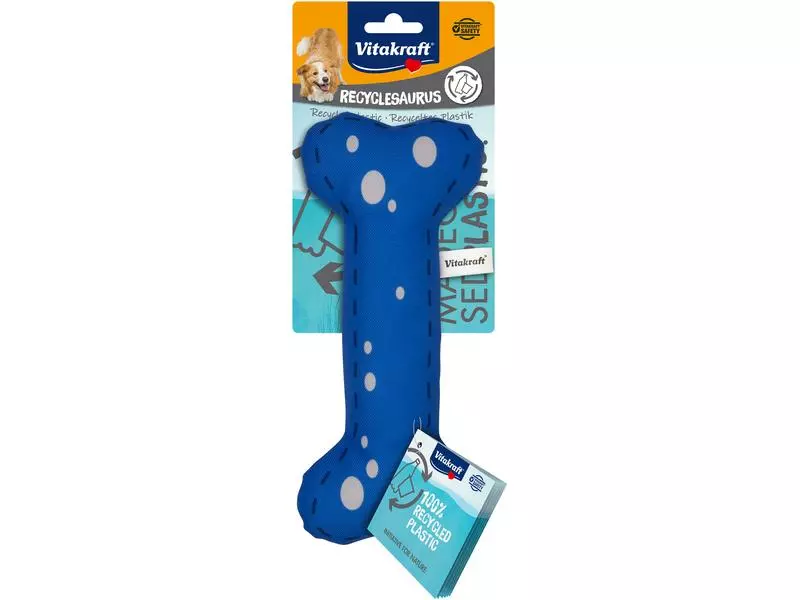 Vitakraft Hunde-Spielzeug Dino Knochen, 23 cm, Königsblau 1 Vitakraft Hunde-Spielzeug Dino Knochen, 23 cm, Königsblau