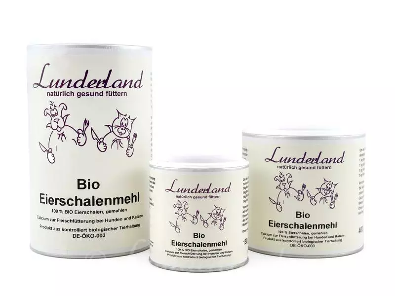 Lunderland Hunde-Nahrungsergänzung Bio-Eierschalenmehl, 400 g 1 Lunderland Hunde-Nahrungsergänzung Bio-Eierschalenmehl, 400 g