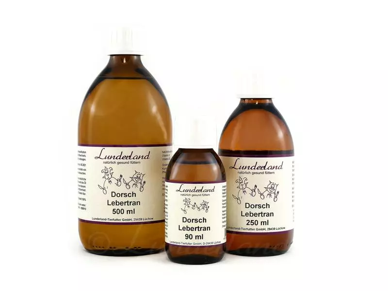 Lunderland Hunde-Nahrungsergänzung Dorschlebertran, 500 ml 1 Lunderland Hunde-Nahrungsergänzung Dorschlebertran, 500 ml