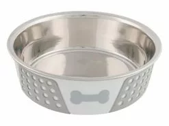 Trixie Edelstahlnapf mit Silikonumrandung 1.4 l / ø 21 cm