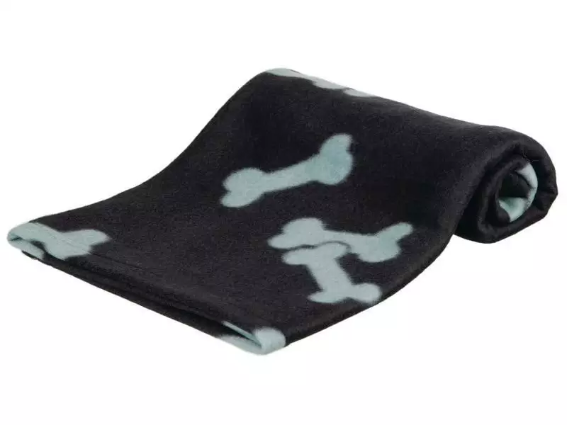 Trixie Hunde-Fleecedecke Beany 100 x 70 cm, Schwarz 1 Trixie Hunde-Fleecedecke Beany 100 x 70 cm, Schwarz