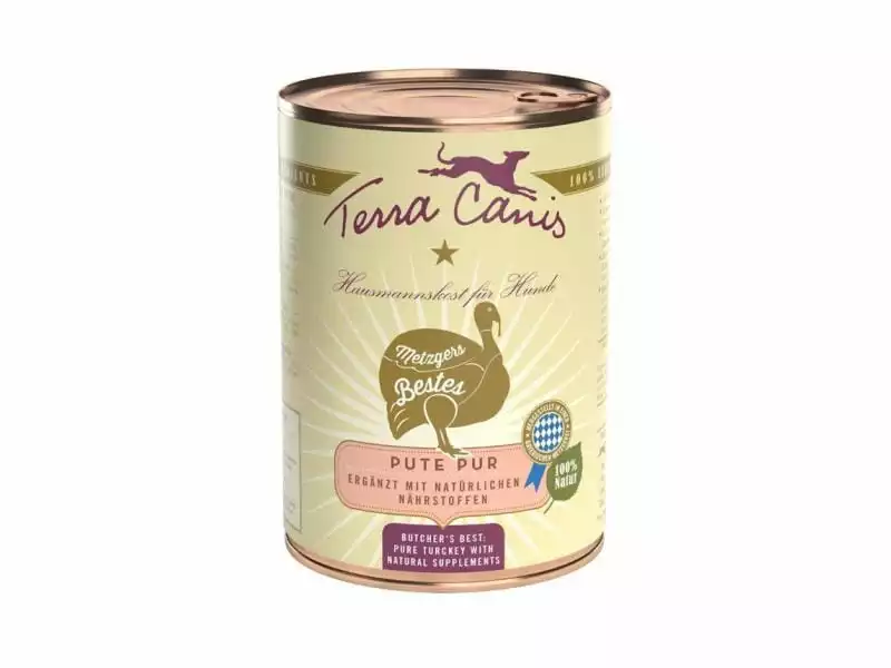 Terra Canis Nassfutter Metzgers Bestes mit Pute, 400 g 1 Terra Canis Nassfutter Metzgers Bestes mit Pute, 400 g