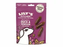 Lily's Kitchen Duck and Venison Sausages, 70 g