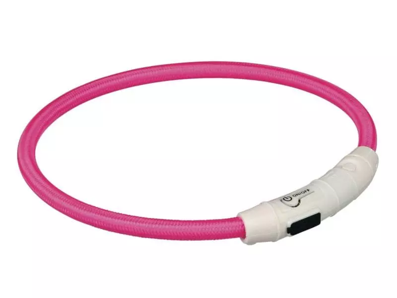 Trixie Leuchtring Safer Life M-L pink 1 Trixie Leuchtring Safer Life M-L pink