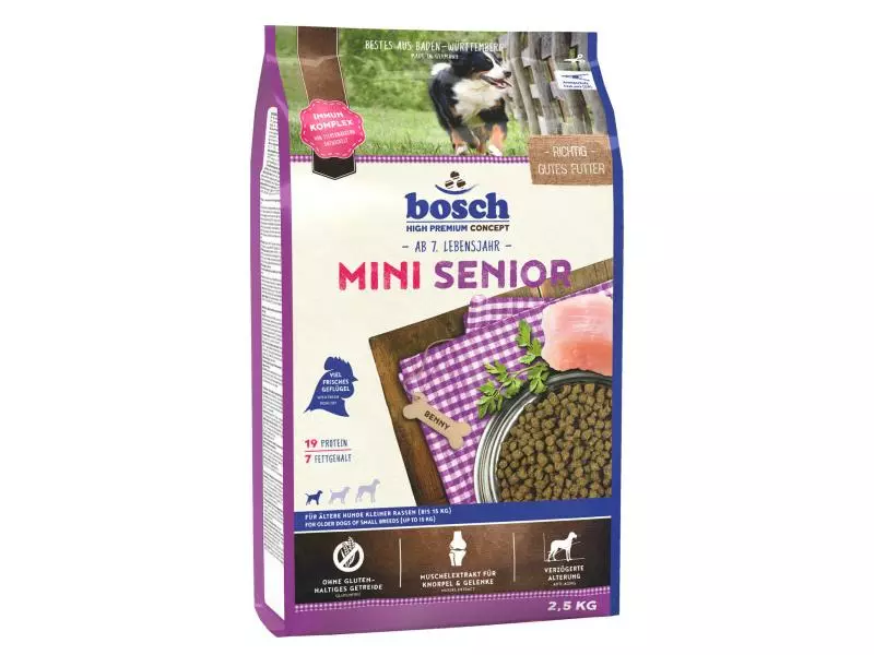 Bosch Tiernahrung Trockenfutter Mini Senior 2.5 kg 1 Bosch Tiernahrung Trockenfutter Mini Senior 2.5 kg