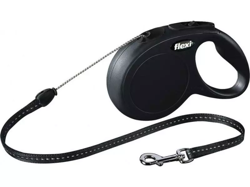 Flexi Hundeleine New Classic S Seil, 8 m, schwarz 1 Flexi Hundeleine New Classic S Seil, 8 m, schwarz