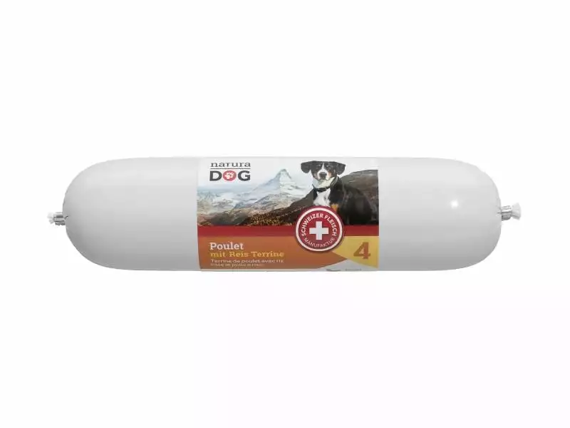 NaturaDog Nassfutter Poulet mit Reis Terrine, 850 g 1 NaturaDog Nassfutter Poulet mit Reis Terrine, 850 g
